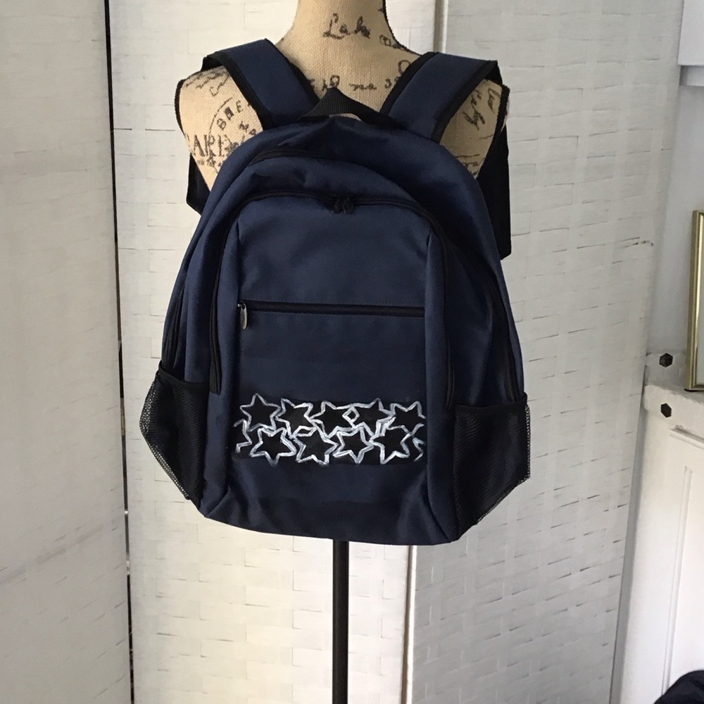 Navy Blue Star Backpack
